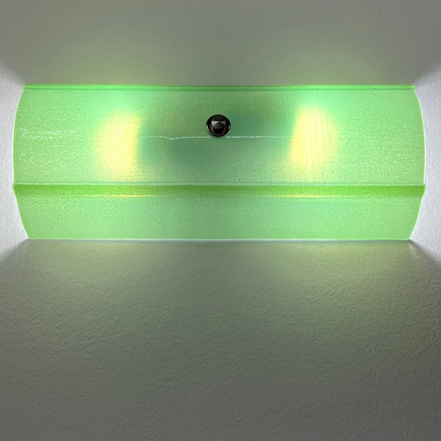 Half Round Glass Wall Sconce, Jade Green