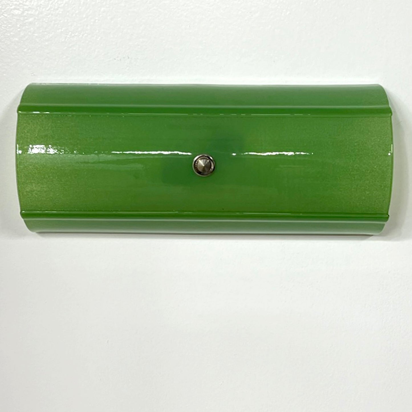 Half Round Glass Wall Sconce, Jade Green