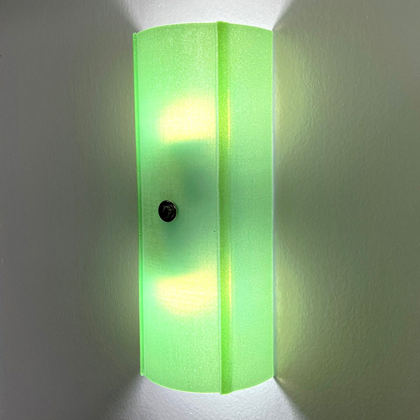 Half Round Glass Wall Sconce, Jade Green