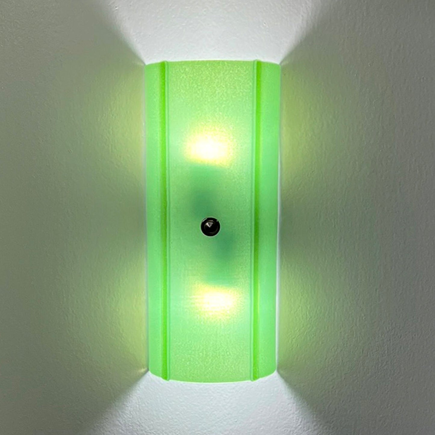 Half Round Glass Wall Sconce, Jade Green