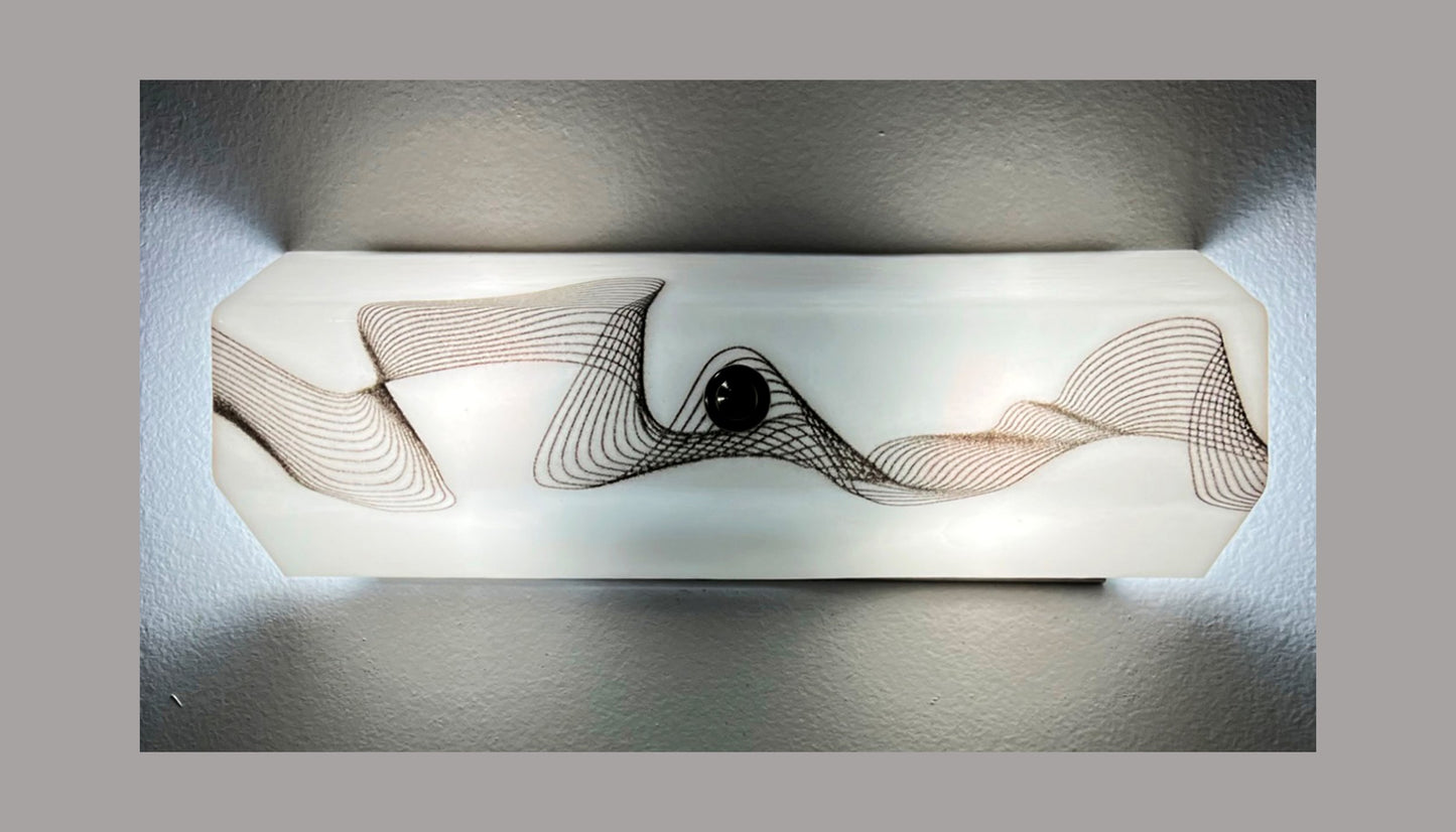 Bathroom Wall Sconce, Frequency Pattern