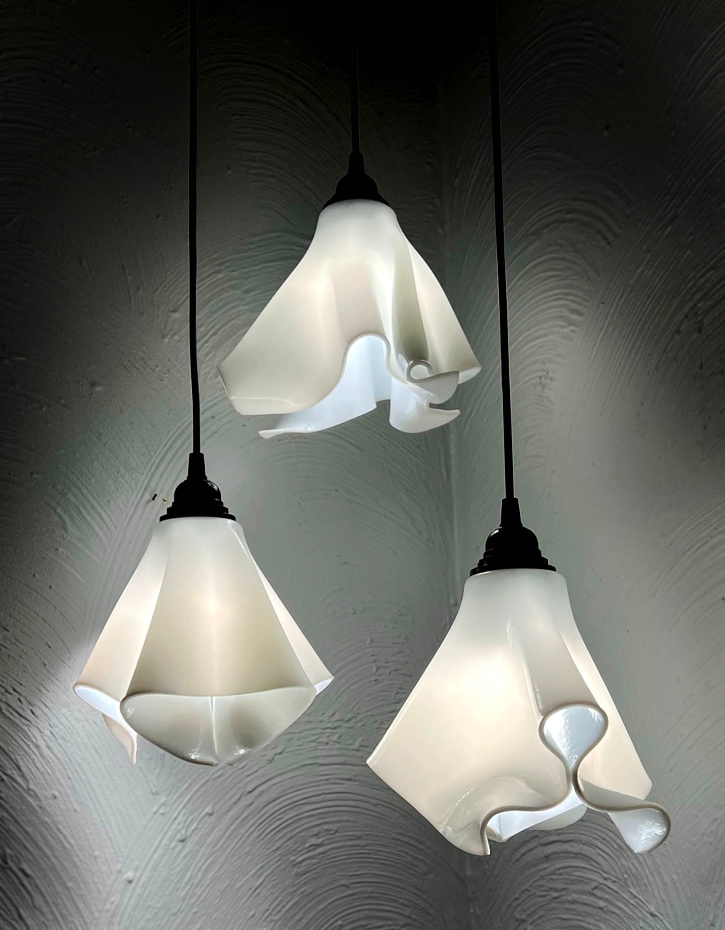 The Handkerchief Pendant Light, White Glass