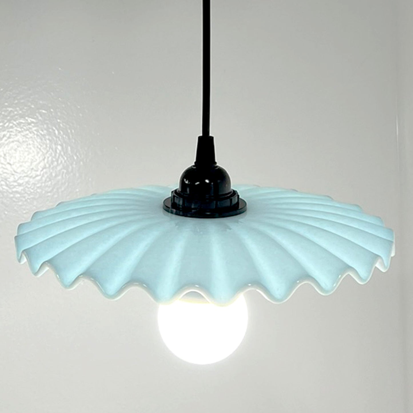 Candy Dish Pendant Light, Sky Blue