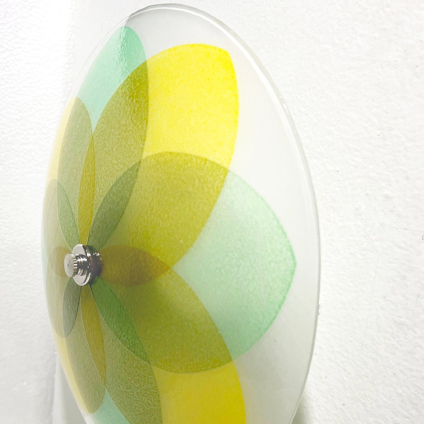 The Lotus Ceiling Light, Yellow and Teal Green