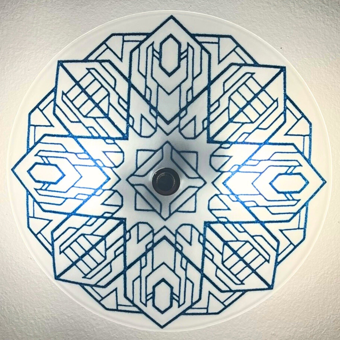 The Deco 2 Ceiling Light, in Aventurine Blue